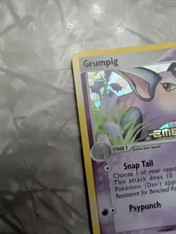 Pokemon Grumpig 30/106 EX Emerald Reverse Holo Stamped NM-MINT - Image 4