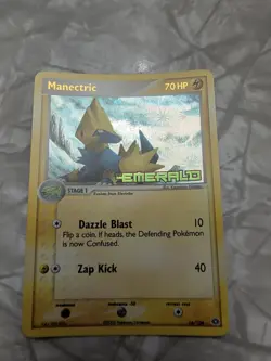 Manectric 16/106 EX Emerald Reverse Holo Stamped Pokemon 2005 - Image 1