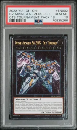 2022 Yu-Gi-Oh! Divine Arsenal AA-Zeus - Sky Thunder OP18-EN002 Ultimate PSA 10 - Image 1