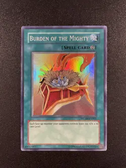 Burden of the Mighty Unlimited Super Rare WC08-EN002 World Championship 2008 - Image 1