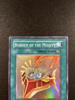 Burden of the Mighty Unlimited Super Rare WC08-EN002 World Championship 2008 - Image 2