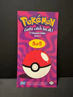 Pokemon Topps TV Animation Edition Series 2 Jumbo Holo Cards Complete Set Of 5 - Image 5