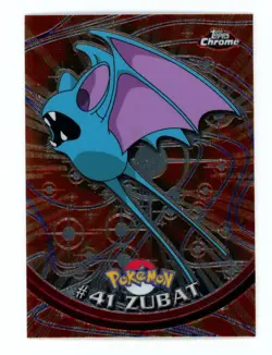 Pokemon Card - Zubat #41 - Topps Chrome - Image 1