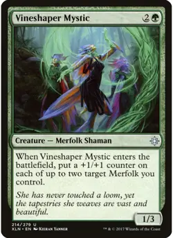 Vineshaper Mystic 214 MTG NM - Ixalan - Image 1