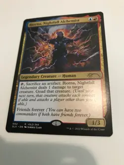 Bjorna, Nightfall Alchemist : Stranger Things MTG Magic the Gathering NM, secret - Image 1