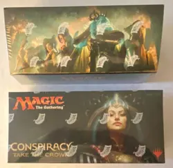 2 x MtG Magic the Gathering CONSPIRACY Booster box 1 x 2014 1 x TAKE the CROWN - Image 1