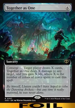 Together as One ** FOIL EXTENDED ART ** #307 - Secrets of Strixhaven - NM MTG - Image 1