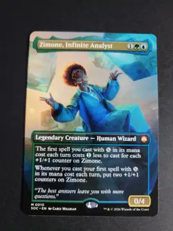 Zimone, Infinite Analyst (Borderless) Mythic MTG Secrets of Strixhaven Commander - Image 1