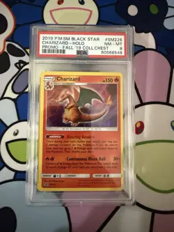 2019 Pokemon Sun & Moon Charizard Holo SM226 BSP Fall Collector Chest PSA 8 NM - Image 1