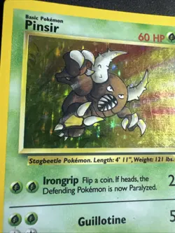 Pokemon TCG Pinsir Jungle 9/64 Holo Unlimited Holo Rare - Image 2