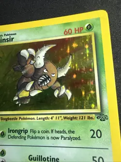 Pokemon TCG Pinsir Jungle 9/64 Holo Unlimited Holo Rare - Image 3