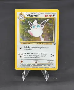 Pokemon tcg Base Set Wigglytuff Jungle Holo Rare 16/64 Stage 1 80 HP English - Image 1