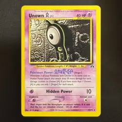 Unown [A] - 33/75 - Neo Discovery - Pokemon - Rare - Played - Image 1