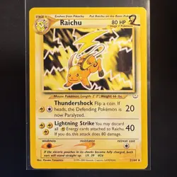 Raichu - 21/64 - Neo Revelation - Pokemon - Rare - Played - Image 3