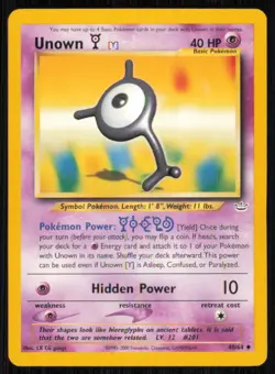 Unown [Y] 40/64 Uncommon Neo Revelation Pokemon Unlimited Lightly Played - Image 1