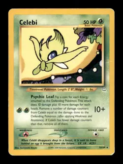 CELEBI 16/64 R NEO REVELATION POKEMON UNLIMITED MP - Image 1