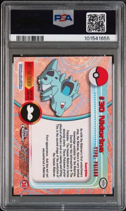 2000 TOPPS CHROME POKEMON T.V. #30 NIDORINA PSA 10 - Image 2