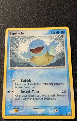 Pokemon EX FIRERED&LEAFGREEN - #83/112 Squirtle - Reverse Holo - ENG - MP/LP - Image 4