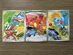 Pokemon First Partner Illustration Collection MEP Bulbasaur Charmander Squirtle - Image 2