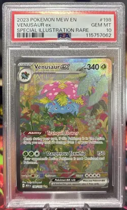 PSA 10 GEM MINT Venusaur Ex Special Illustration Rare 198/165 SV Pokemon 151 EN - Image 1