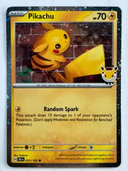 Pikachu Pokemon Day 2026 Cosmo Holo 051/162 NM Pokemon Fast Ship - Image 1