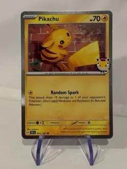 Pikachu 051/162 Cosmos Holo Pokemon Day 2026 Stamped Promo NM Condition - Image 1