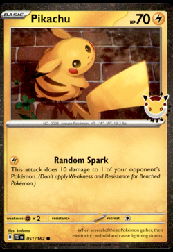 Pikachu (Pokemon Day 2026) 051/162 Holo NM Naoyo Kimura - Image 1