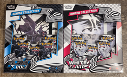 Pokemon TCG Black Bolt and White Flare Binder Collection Set of 2 NEW SEALED - Image 1