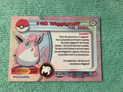 2000 TOPPS Chrome POKEMON Series 1-WIGGLYTUFF NM MINT - Image 3