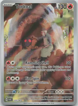 Torkoal 172/167 Illustration Rare Twilight Masquerade Pokemon NM/M - Image 1