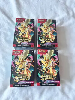 4x Pokemon TCG: Ascended Heroes Booster Bundle New And Sealed IN HAND - Image 1