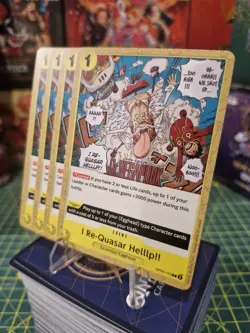 One Piece TCG I Re-Quasar Helllp!! x4 OP07-115 500 Years in the Future Play Set - Image 1