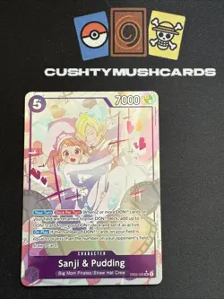 ONE PIECE CARD GAME SANJI & PUDDING SR ALT ART EB02-035 - Image 1