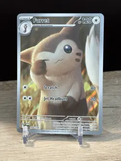 Pokemon TCG Furret Holo Illustration Rare Card 168/159SV09 Journey Together - Image 1