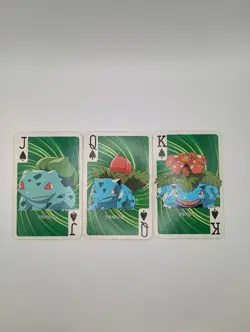 Televi-kun Pokemon Poker Card Bulbasaur Ivysaur Venusaur Jack Queen King - Image 1