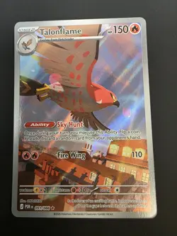 Pokemon Talonflame 091/088 POR Ability Rare Holo Stage 2 English Card Near Mint - Image 1