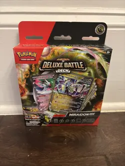 Pokemon Trading Cards - Deluxe Battle Deck - MIRAIDON EX (60-Card Deck, Box+) - Image 1