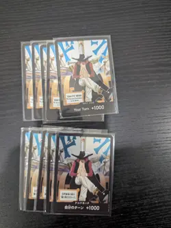 ONE PIECE Card Game SET of 10 DON Card Dracule Mihawk OP14 The Seven Warlords - Image 1