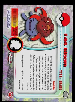 Pokemon Card - Gloom Topps Chrome TV Animation Edition 44 Foil - Image 2