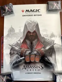Brand New MTG Universes Beyond Assassin's Creed Foil Promo Poster x1 - Image 1