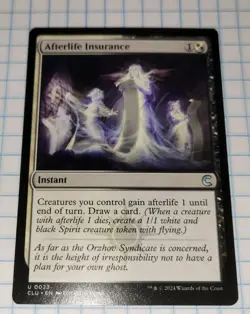 Afterlife Insurance - Ravnica: Clue Edition MTG U 23 - Image 1