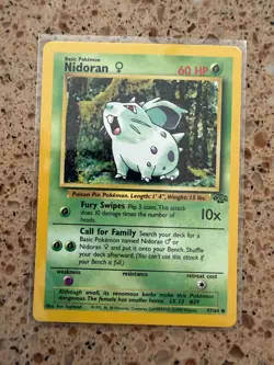 1999 Pokemon Nidoran NM Jungle Set 57/64 - Image 1