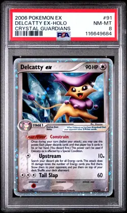 Pokemon Delcatty ex 91/100 - EX Crystal Guardians 2006 Holo ex - PSA 8 NM-MT - Image 3