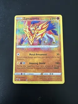 Zamazenta 102/185 MINT/NM Pokemon Cards SWSH04: Vivid Voltage Holo - Image 1