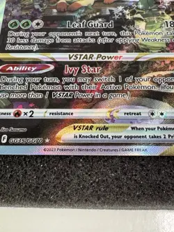 Pokemon TCG Leafeon VSTAR GG35/GG70 Crown Zenith Galarian Gallery Holo Rare NM - Image 4