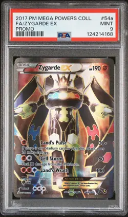 Zygarde EX 54a Pokemon Mega Powers Collection Full Art Promo MINT PSA 9 - Image 1