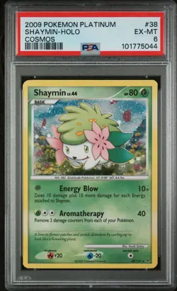 Shaymin 38/127 Platinum (Pokemon) Holo Rare -PSA 6 - Image 1