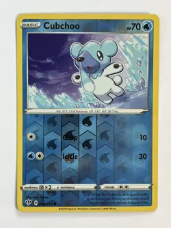Pokemon TCG Cubchoo Darkness Ablaze 048/189 Reverse Holo Common - Image 1