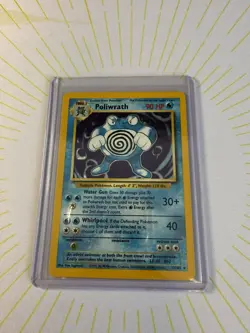 Pokemon Poliwrath 13/102 Base Set Holo 1999 WOTC Vintage LP/NM ✨ - Image 3