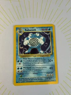Pokemon Poliwrath 13/102 Base Set Holo 1999 WOTC Vintage LP/NM ✨ - Image 4